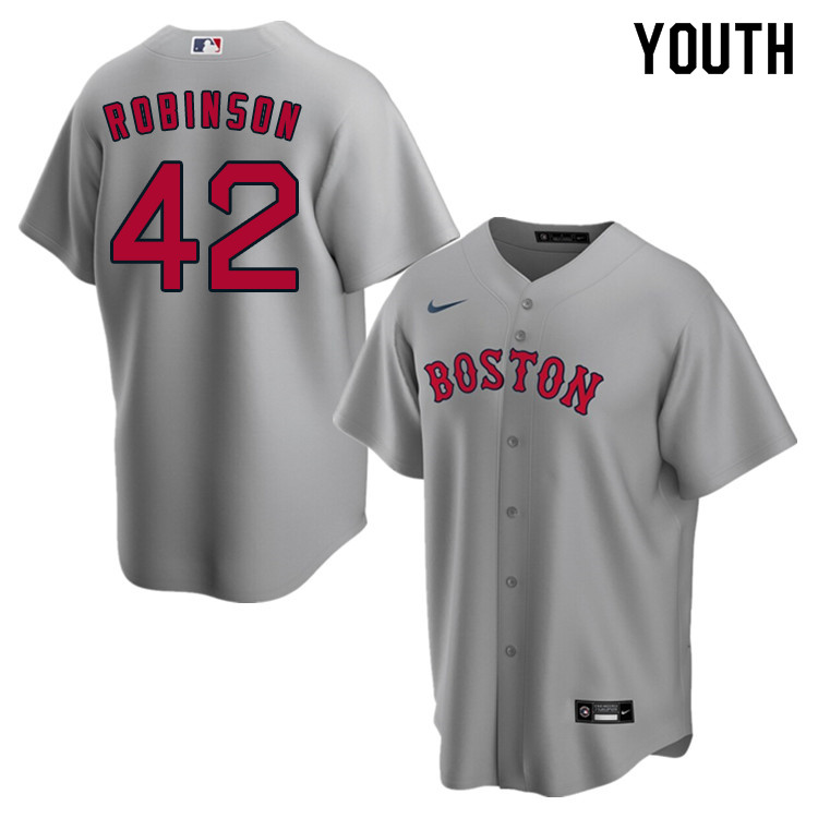 Nike Youth #42 Jackie Robinson Boston Red Sox Baseball Jerseys Sale-Gray